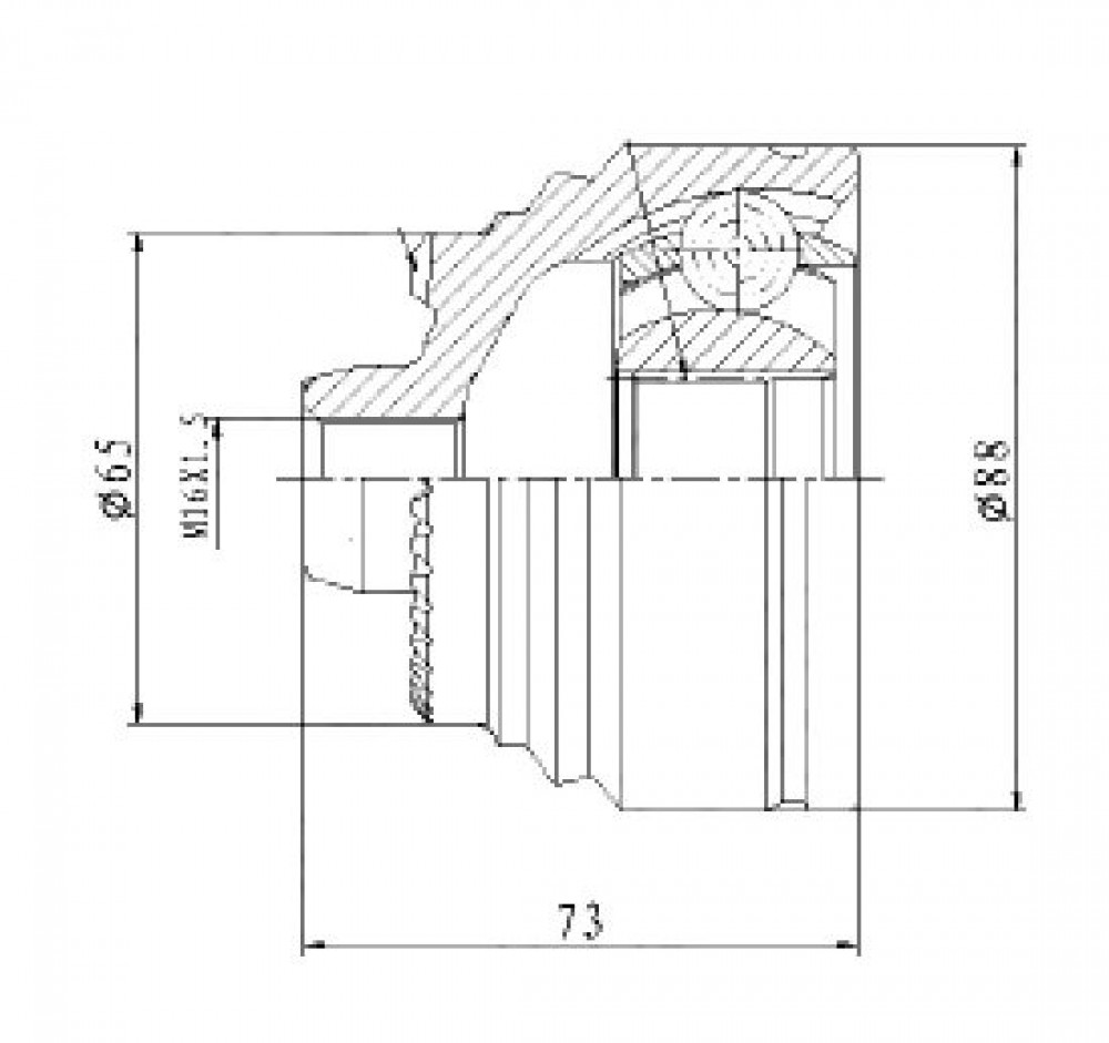 ШРУС наружный передний для автомобилей BMW 5 G30 (16-)