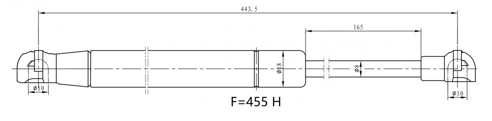 Амортизатор (упор) для автомобилей Toyota Auris (07-) (багажника газовый)