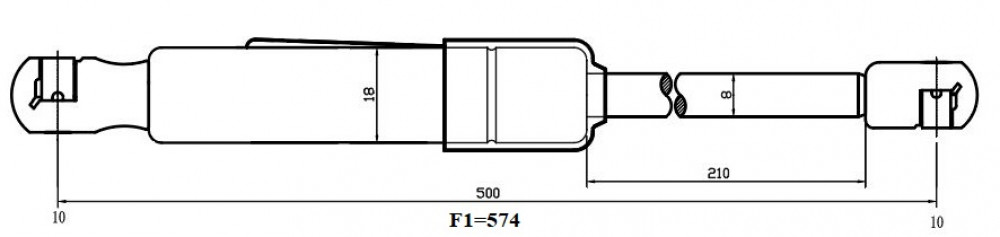 Амортизатор (упор) для автомобилей Skoda Octavia A7 (13-) (багажника газовый)