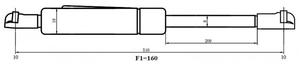 Амортизатор (упор) для автомобилей Lexus GS (05-) (капота)