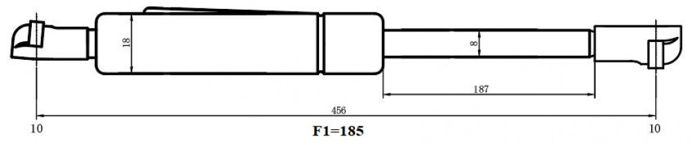 Амортизатор (упор) для автомобилей Lexus IS (05-) (капота)