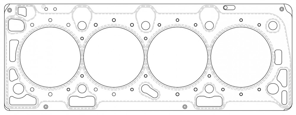 Прокладка ГБЦ для автомобилей Chevrolet Cruze (09-)/Aveo (11-)/Opel Astra H (04-) 1.6i/1.8i [F16D4; F18D4]