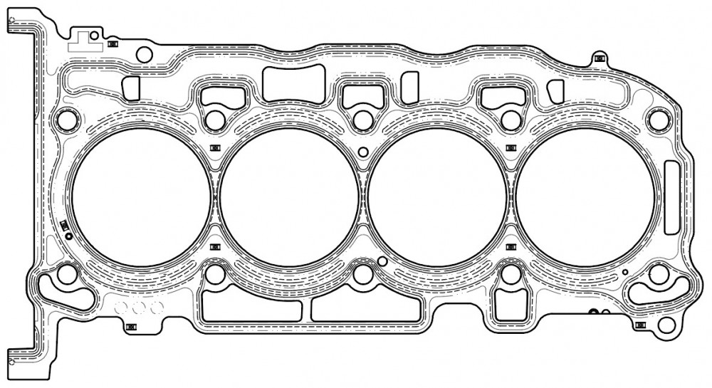 Прокладка ГБЦ для автомобилей Kia Sorento (20-)/Hyundai Sonata (19-) 2.5i [G4KM]
