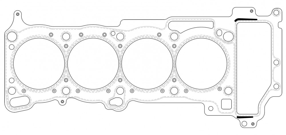 Прокладка ГБЦ для автомобилей Nissan Almera N16 (00-)/Primera P12 (02-) 1.8i [QG18DE]