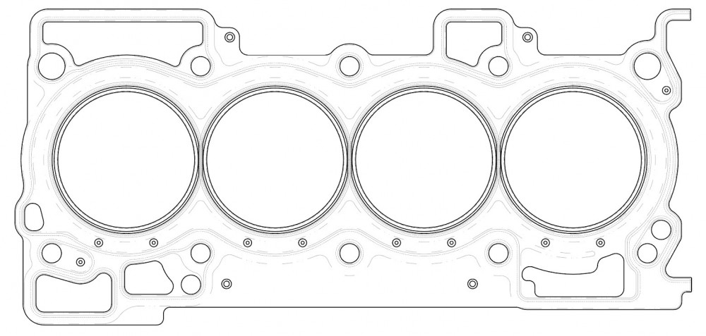 Прокладка ГБЦ для автомобилей Nissan Qashqai (06-)/X-Trail (07-)/Tiida (04-) 1.8i/2.0i [MR20DE]