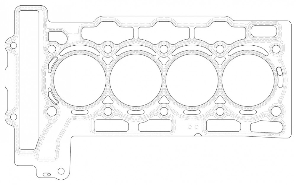 Прокладка ГБЦ для автомобилей Peugeot 308 (07-)/408 (10-)/Citroen C4 (10-) 1.6i [EP6]