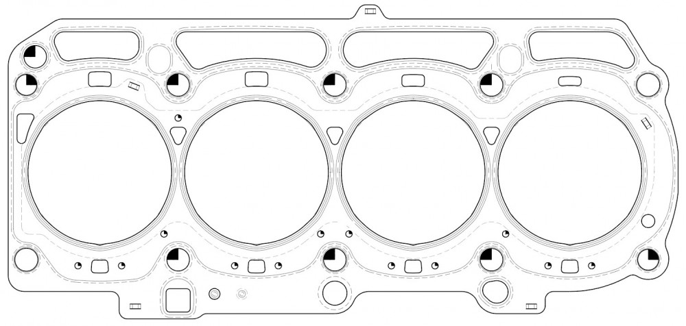 Прокладка ГБЦ для автомобилей Toyota RAV4 (18-)/Camry (18-)/Lexus ES (18-) 2.5i [A25A-FKS]
