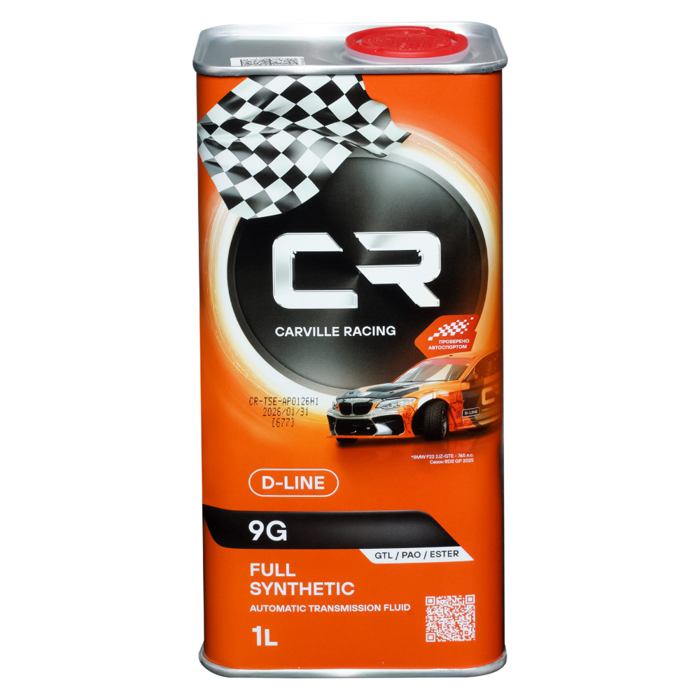 Масло трансмиссионное CARVILLE RACING для АКПП D-LINE 9G 1L