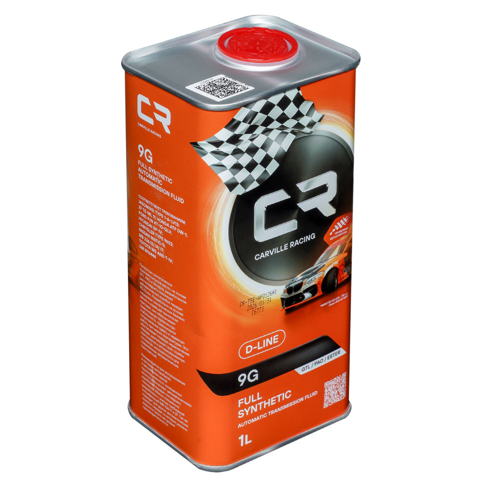 Масло трансмиссионное CARVILLE RACING для АКПП D-LINE 9G 1L