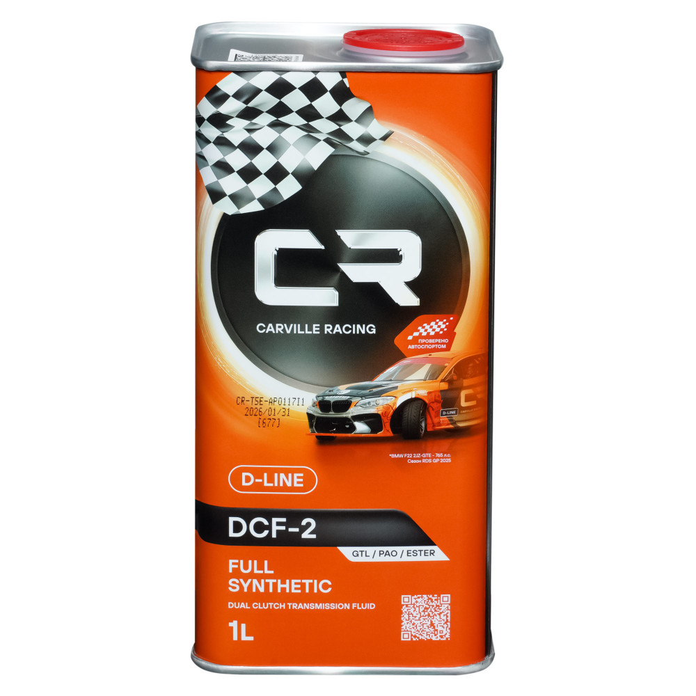 Масло трансмиссионное CARVILLE RACING для АКПП D-LINE DCF-2 1L