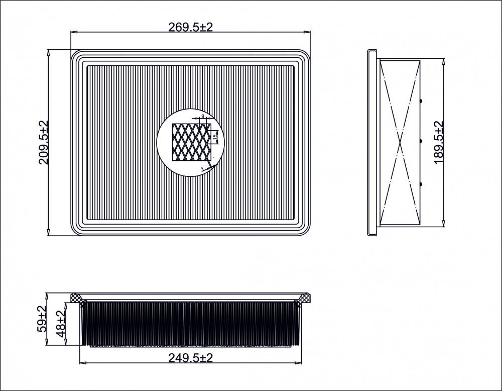 Фильтр воздушный для а/м Sollers Atlant (23-)/JAC Sunray (23-) 2.7D