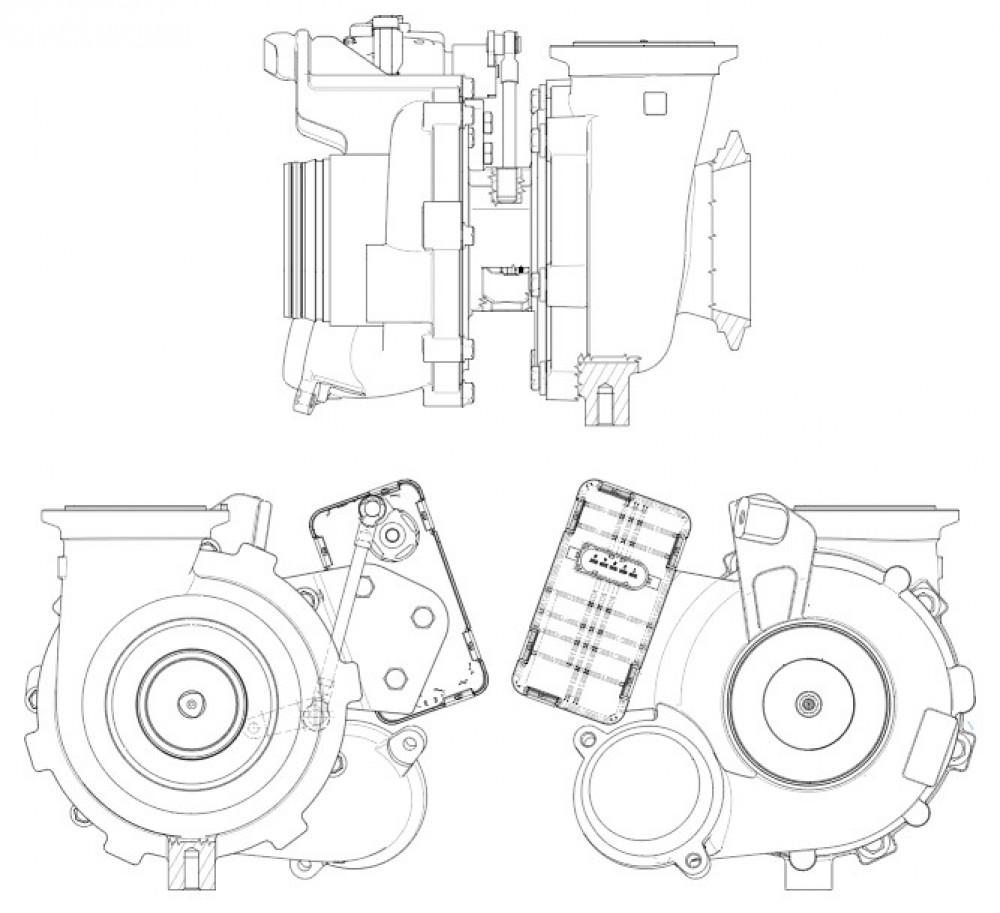 Турбокомпрессор для а/м BMW X5 (F15, F85) (13-)/X6 (F15, F85) (14-) 3.0D [N57] (тип GTB2056VZK)