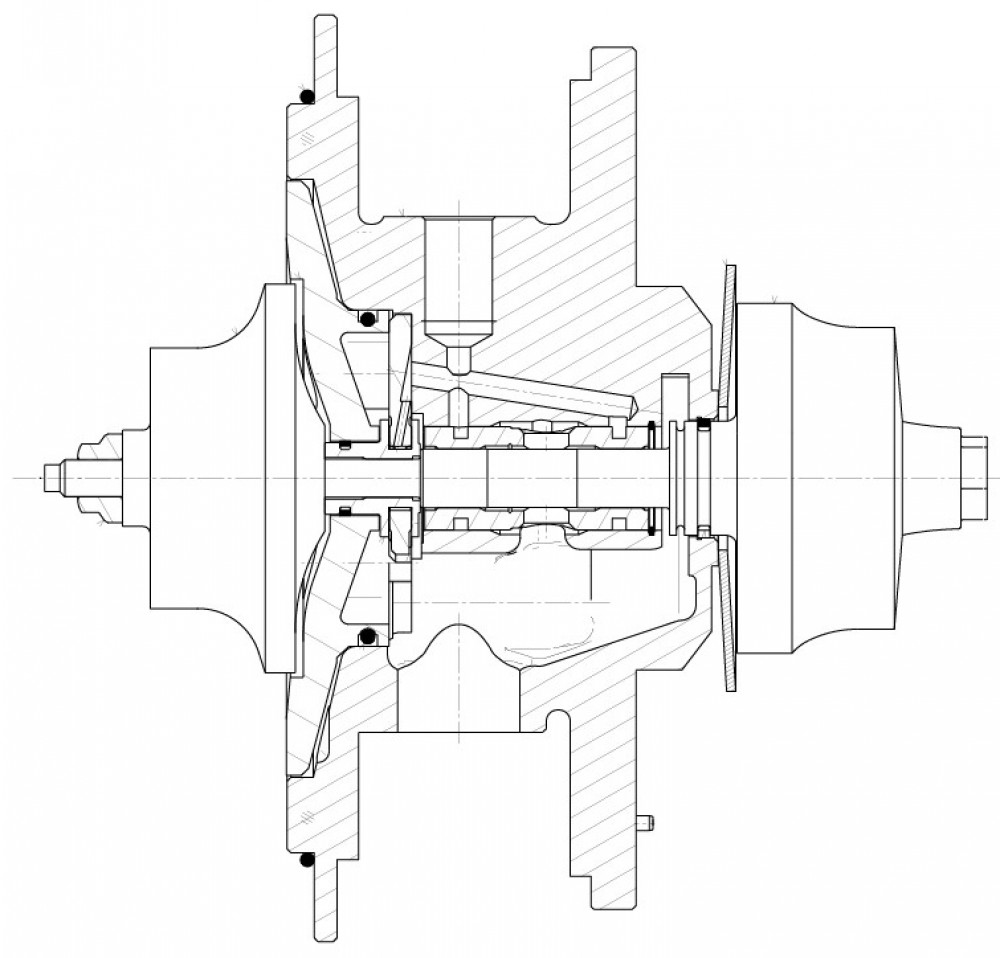 Картридж турбокомпрессора для а/м Ford Transit (06-) 2.4D (тип GT2052V)