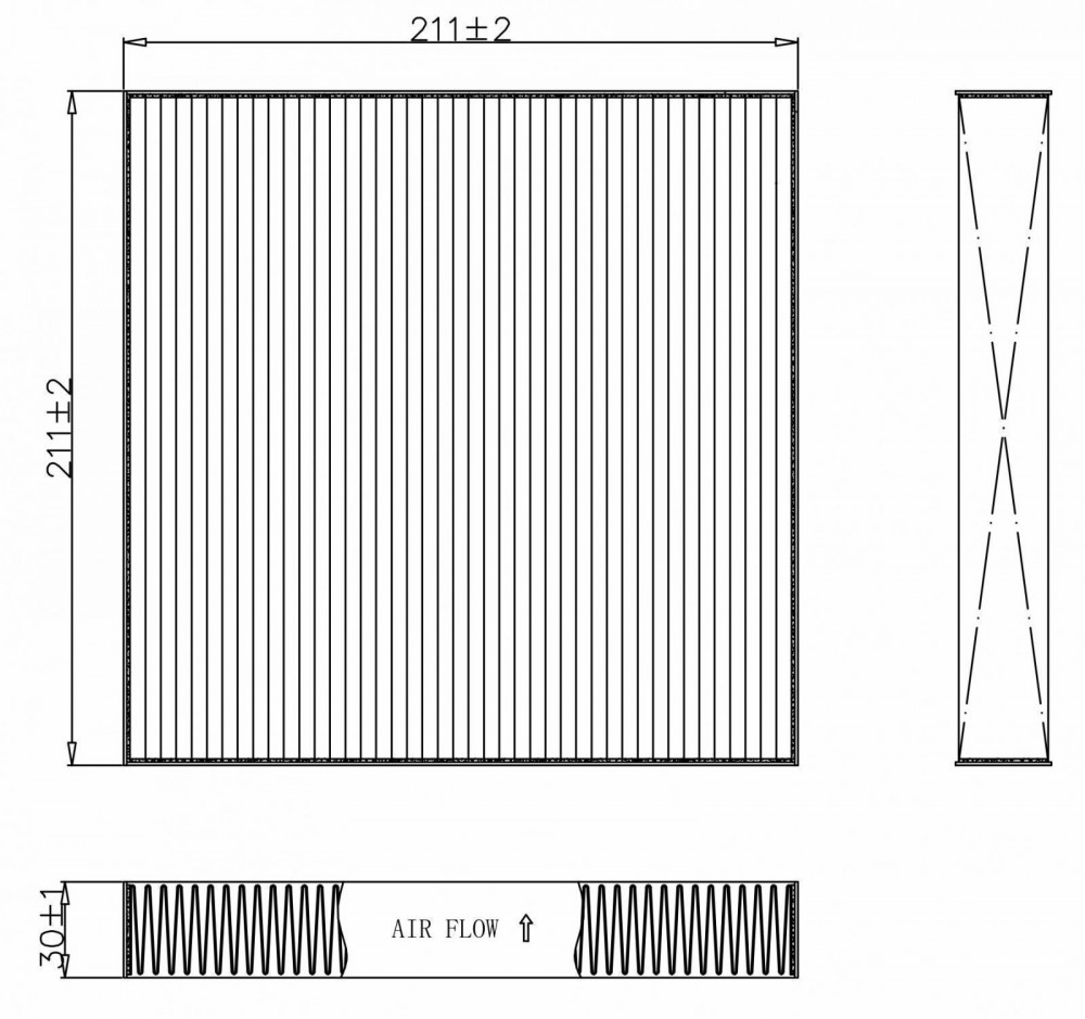 Фильтр для а/м Honda CR-V (95-)/(99-)/Civic (95-) (салон.) (LCF 23203)