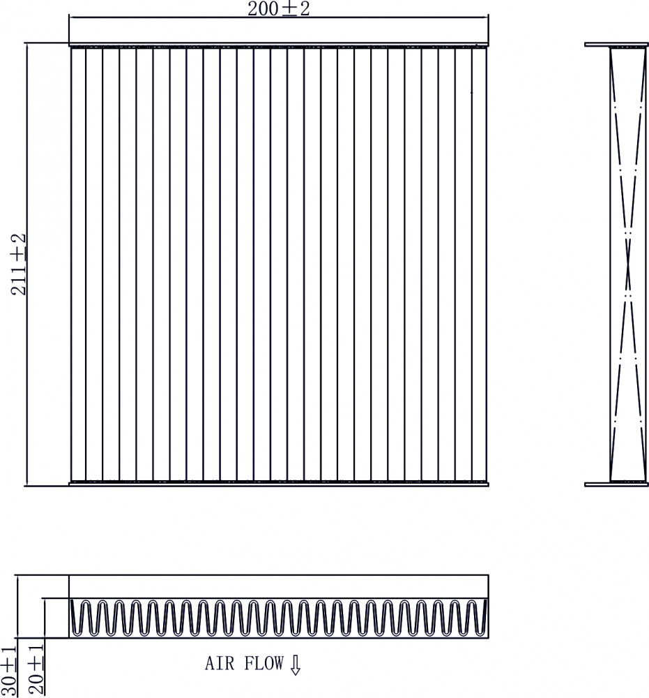 Фильтр салона для а/м Jetour Dashing (22-)/X70 Plus (20-)/X90 Plus (21-) (салон. уголь.)
