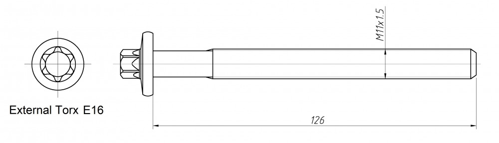Болты ГБЦ для а/мRenault Duster (10-)/Scenic II (02-)/Megane (02-) 1.5D [K9K] (10 шт.)