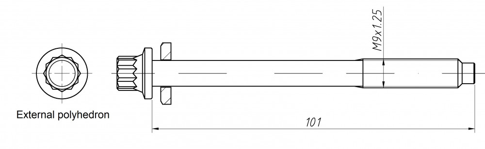 Болты ГБЦ для а/м Mitsubishi Lancer IX (03-)/BYD F3 (05-) 1.3i/1.5i/1.6i [4G18] (10 шт.)