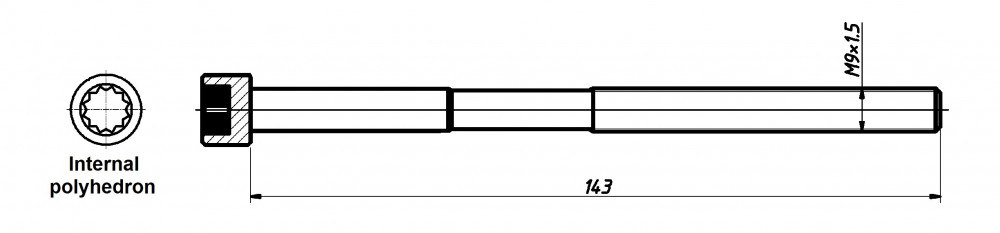 Болты ГБЦ для а/м Toyota Corolla (00-)/Probox (02-)/Prius (03-) 1.3i/1.5i [1NZ; 2NZ] (10 шт.)