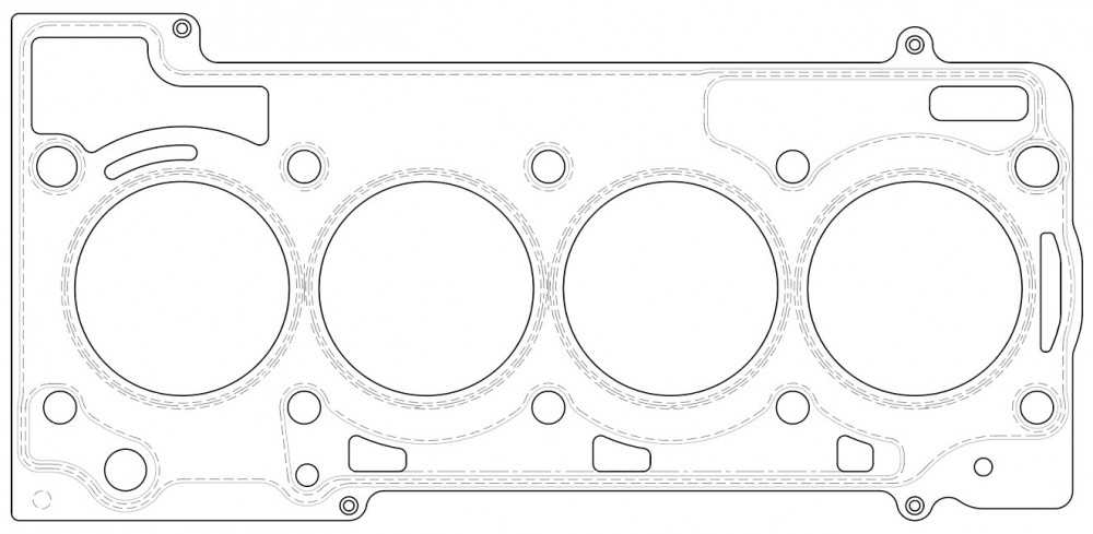 Прокладка ГБЦ для а/м Skoda Yeti (09-)/VW Caddy (10-)/Audi A3 (08-) 1.2T [CBZB;CBZA]