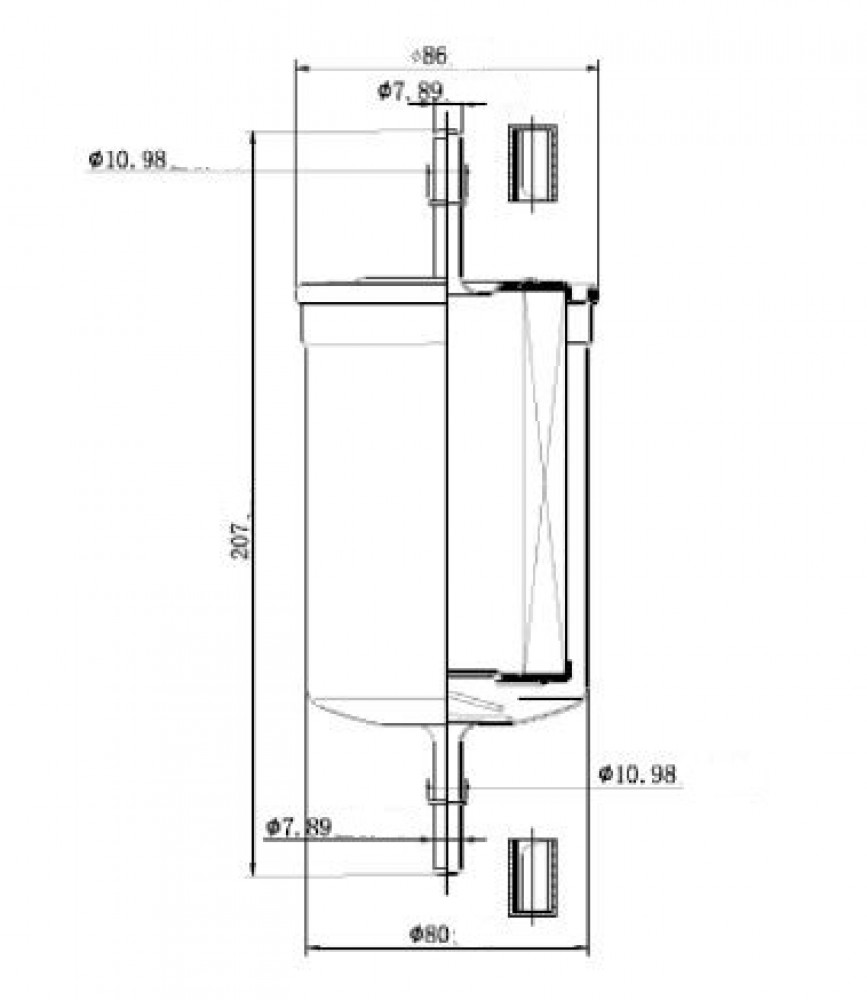 Фильтр для а/м ГАЗ/УАЗ дв. ЗМЗ 405/406/409/Volvo S60 (00-)/S80 (99-) 2.2/2.4/2.7 (топл.) (LFF 03311)