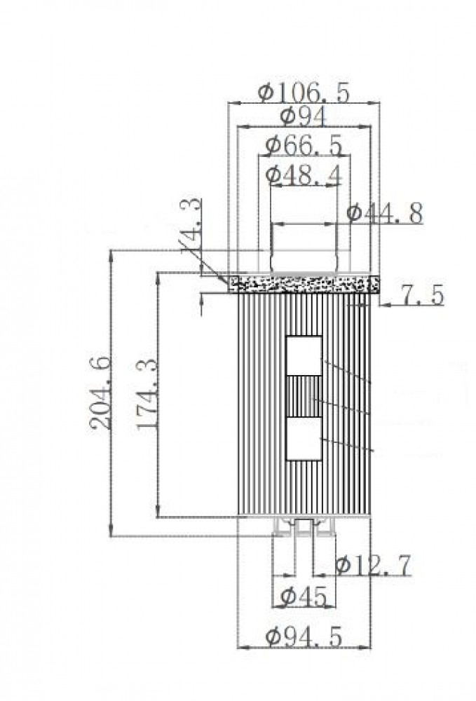 Фильтр для а/м КамАЗ 5490/Mercedes Axor (01-)/Actros (03-) 11.97D [OM457/541] (тонк.очист.) (топл.диз.) (LFF 07301D)