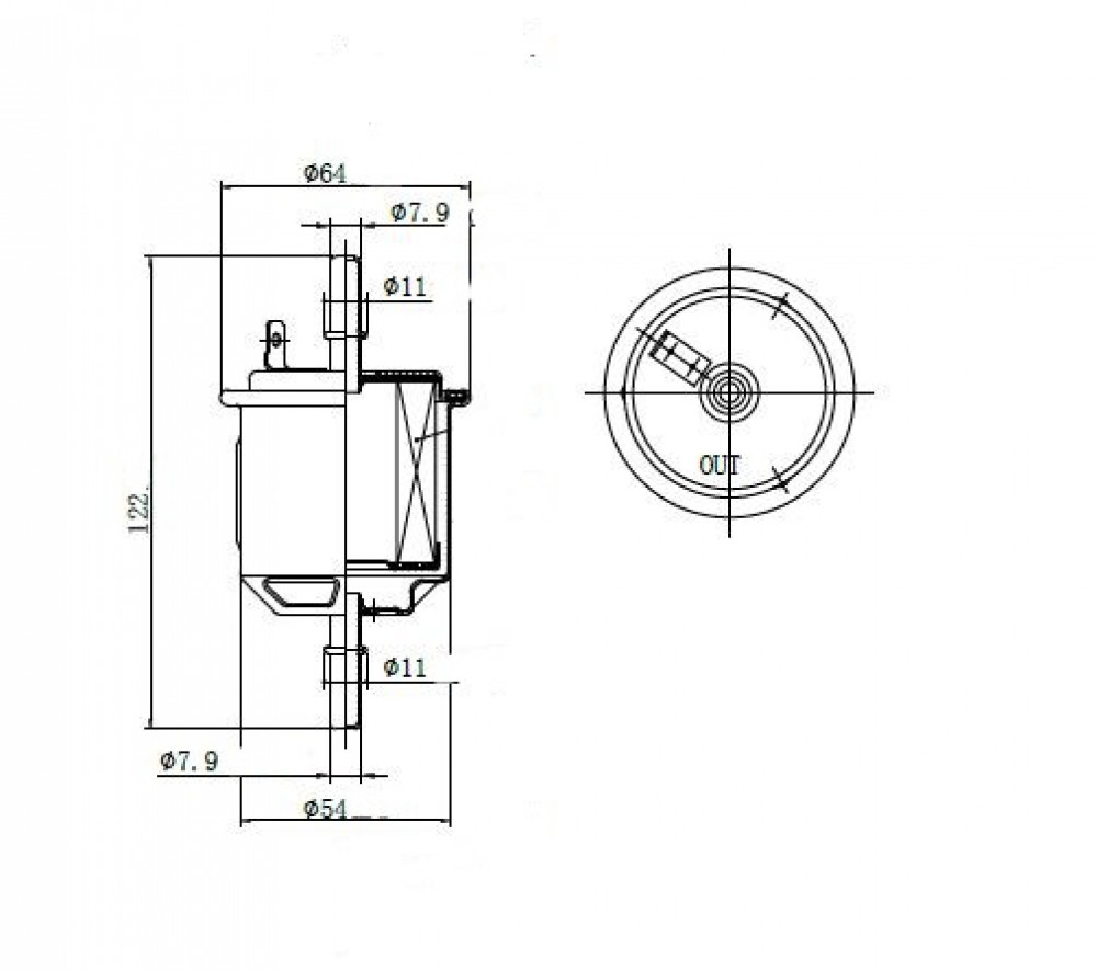 Фильтр топливный для а/м Hyundai Accent (99-) 1.3i/1.5i/1.6i