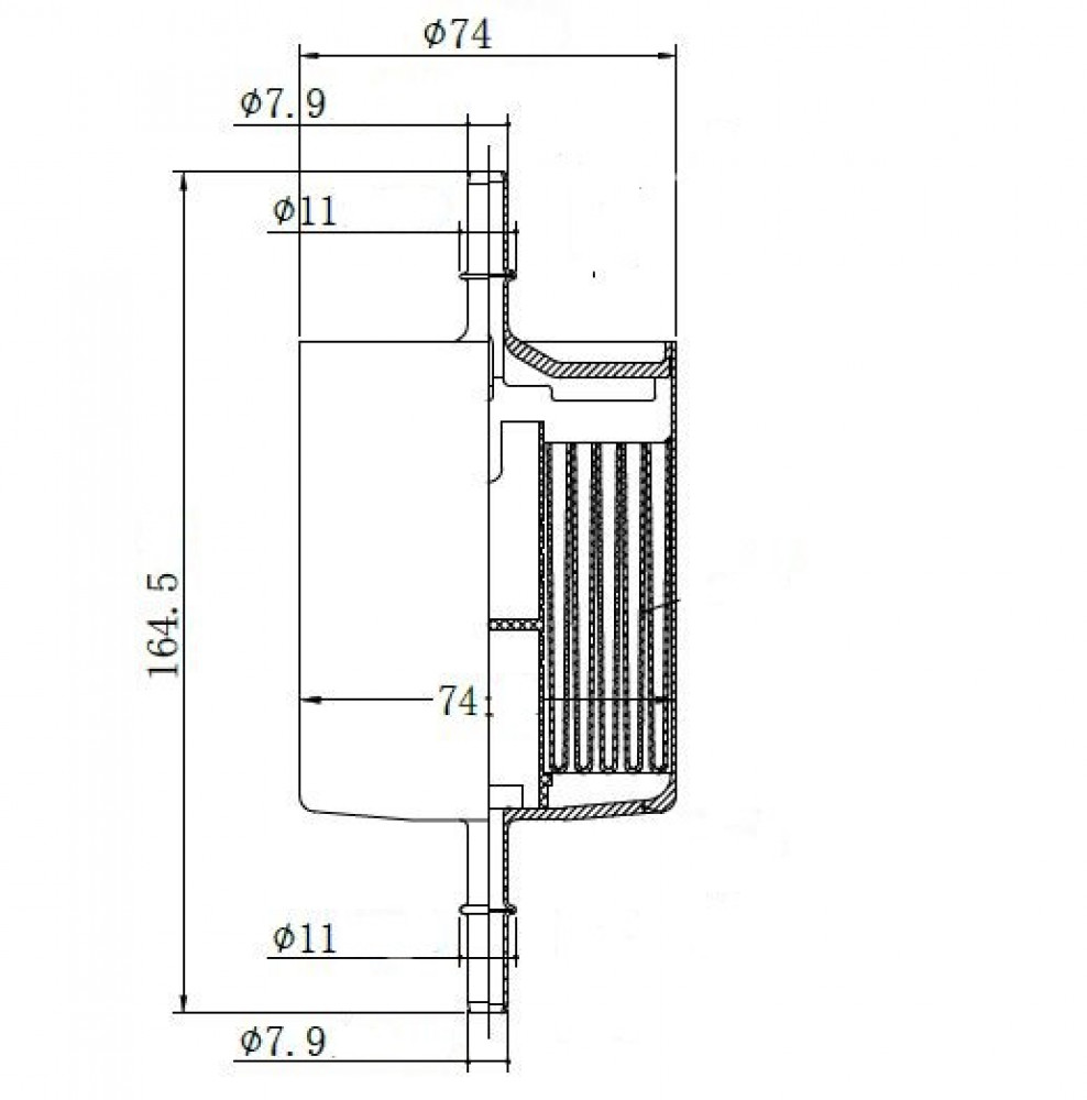 Фильтр топливный для а/м Ford Mondeo III (00-) 1.8i/2.0i/2.5i