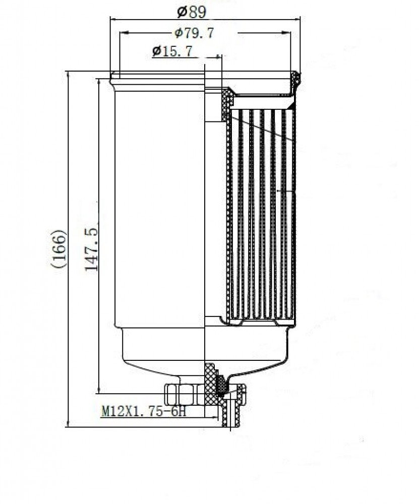 Фильтр топливный для а/м Ford Transit (91-) 2.5D (-09.97)