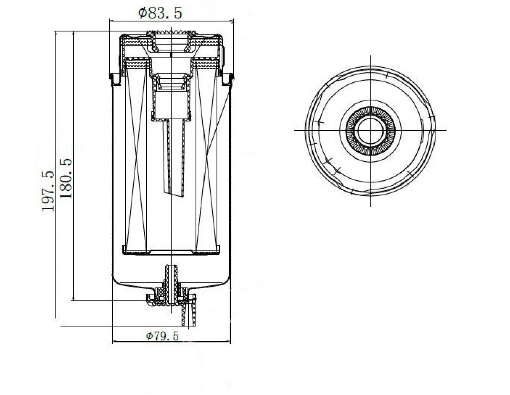 Фильтр топливный для а/м Ford Transit (06-) 2.2D/2.4D