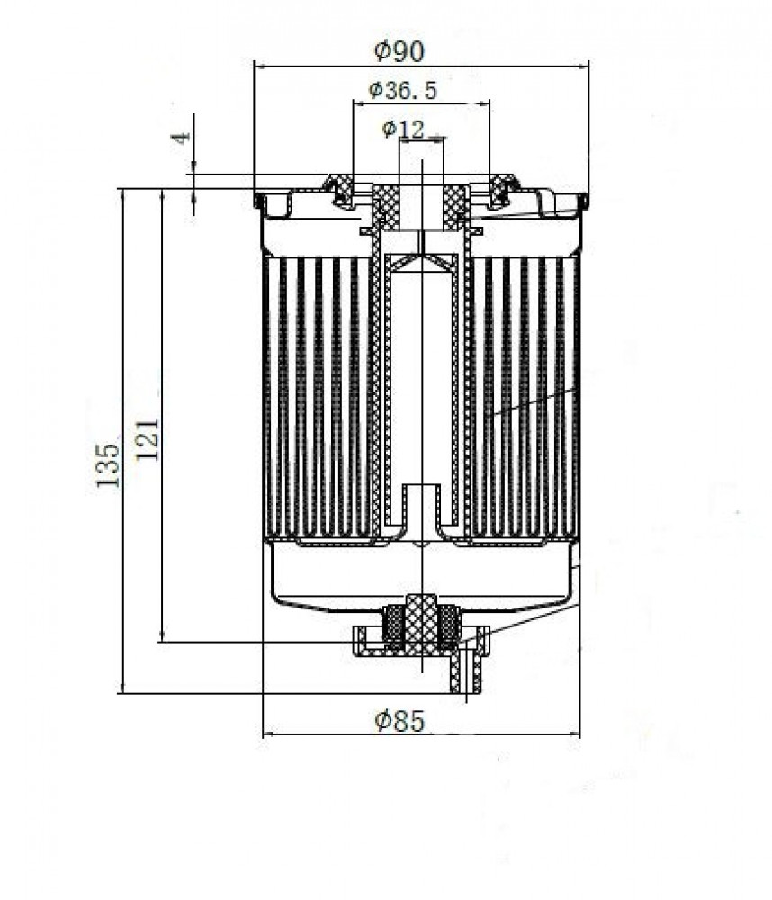 Фильтр топливный для а/м Ford Transit (94-) 2.5D