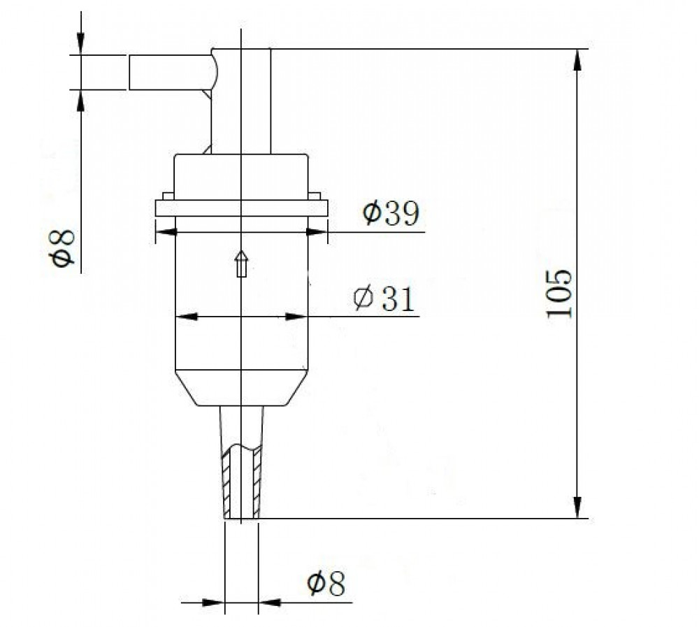 Фильтр для а/м Mercedes E W124 (89-)/T1 (82-) 2.0D/2.4D/2.5D/3.0D (топл.диз.) (LFF 15301D)