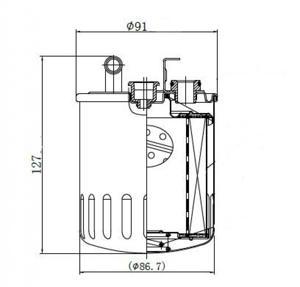 Фильтр топливный для а/м Mercedes Sprinter (00-) 2.1D/2.7D