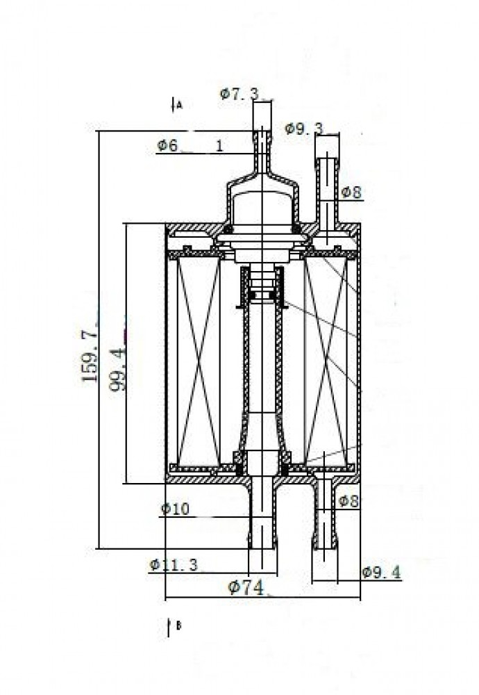 Фильтр для а/м Mercedes C W203 (00-)/E W210 (96-)/S W220 (98-)/G W463 (97-) G (топл.) (LFF 15309)