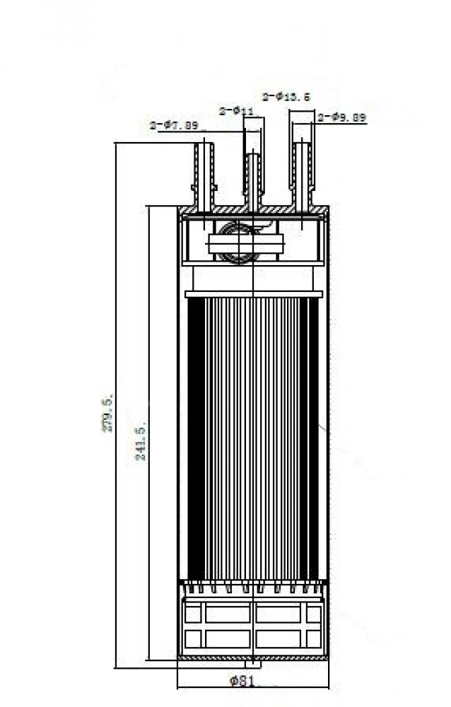 Фильтр для а/м VAG Transporter T5 (03-)/Multivan V (03-) 1.9D/2.0D/2.5D (топл.диз.) (LFF 18308D)