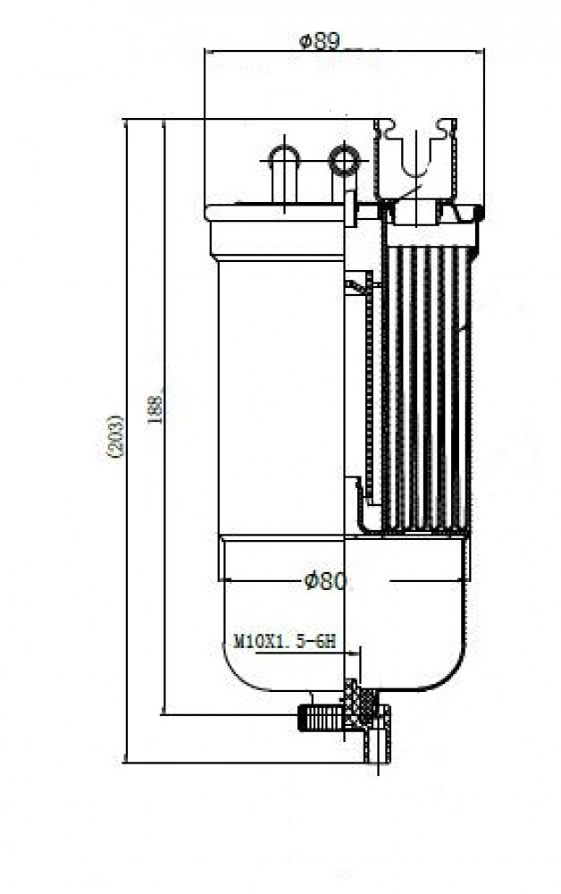 Фильтр для а/м VAG Passat B5 (96-) 1.9D (топл.диз.) (LFF 18310D)