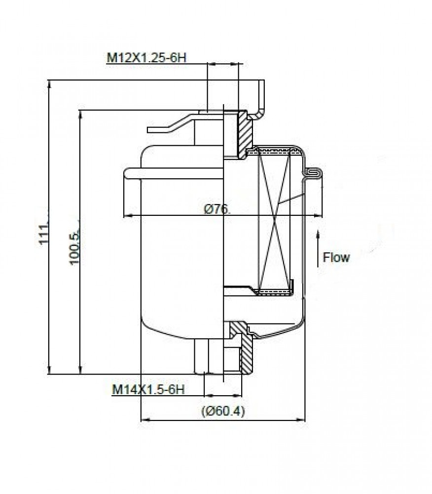 Фильтр топливный для а/м Honda CR-V (95-)/(01-)/HR-V (98-) 1.6i/2.0i
