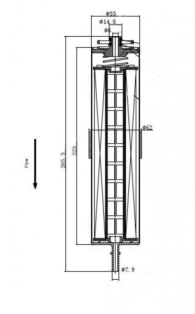 Фильтр для а/м BMW X1 F48 (15-)/Mini F60 (16-) 2.0D (топл.диз.) (LFF 26304D)