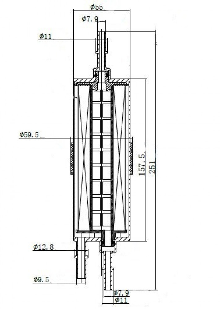 Фильтр для а/м BMW 5 F10 (09-)/X3 F25 (11-)/X1 E84 (10-) 2.0i (топл.) (LFF 26311)