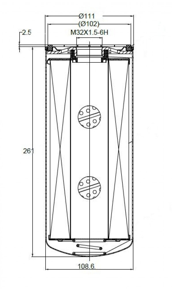 Фильтр топливный для а/м Shacman X3 (18-)/X5 (20-)/X6000 (21-) 12.5D [WP13] (тонкой очистки) 60000км