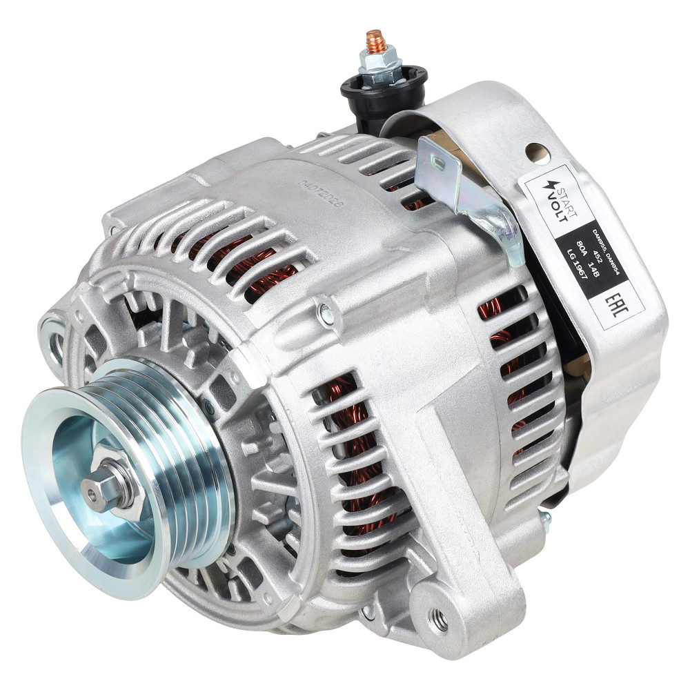 Генератор для автомобилей Toyota RAV4 (94-) 2.0i/Camry V10 (91-)/Camry V20 (96-) 2.2i 80A