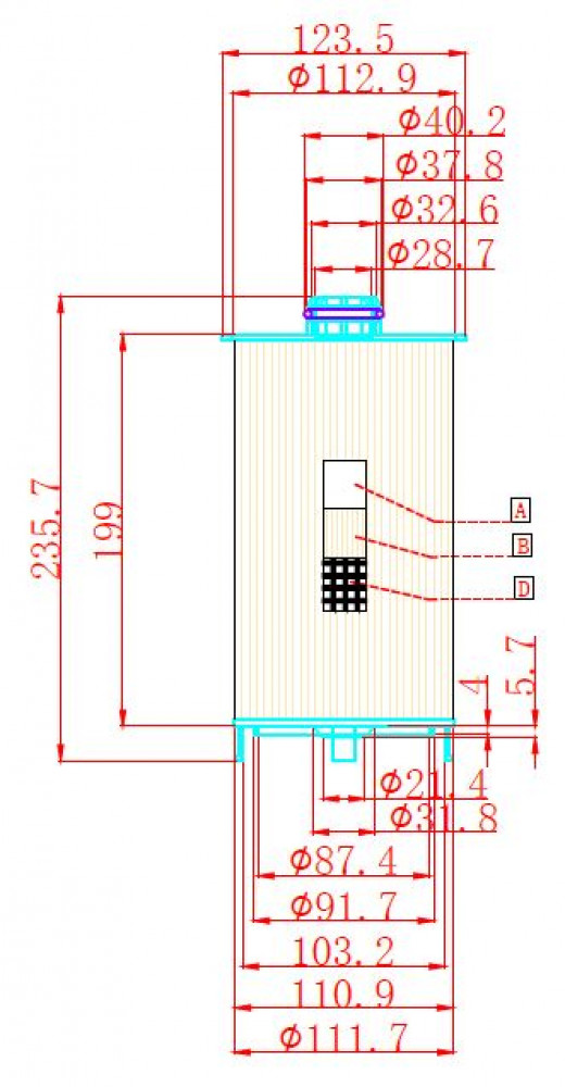 Фильтр масляный для а/м КамАЗ 54901 (13-) 11.9D/12.9D [910] (картридж)