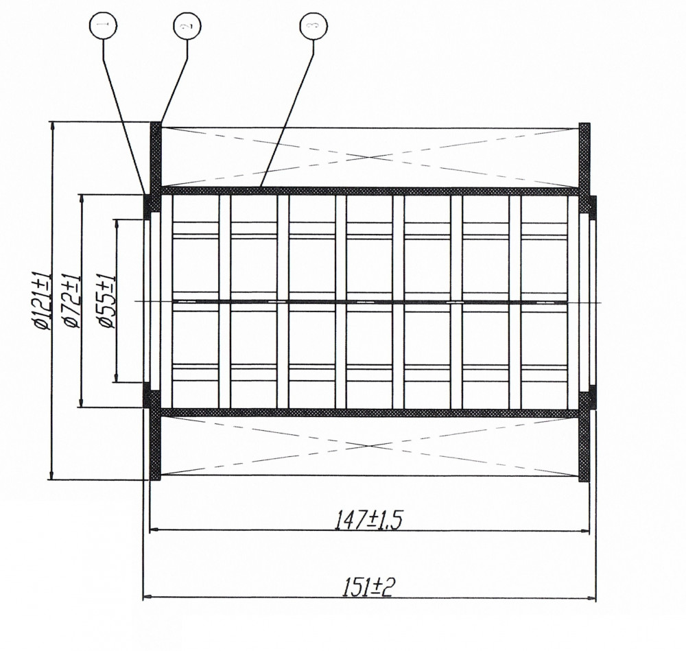 Фильтр масляный для а/м MAN TGA (00-)/F2000 (после 09.96) (картридж)