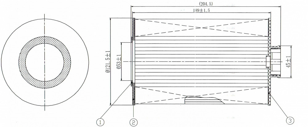 Фильтр масляный для автомобилей Sitrak C7H/Howo T7H [MC11/13], MAN TGA/TGS [D2066/2676]