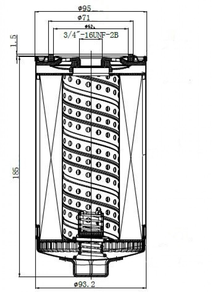 Фильтр масляный для а/м VAG Transporter T4 (90-) 2.5i/2.4D/2.5D