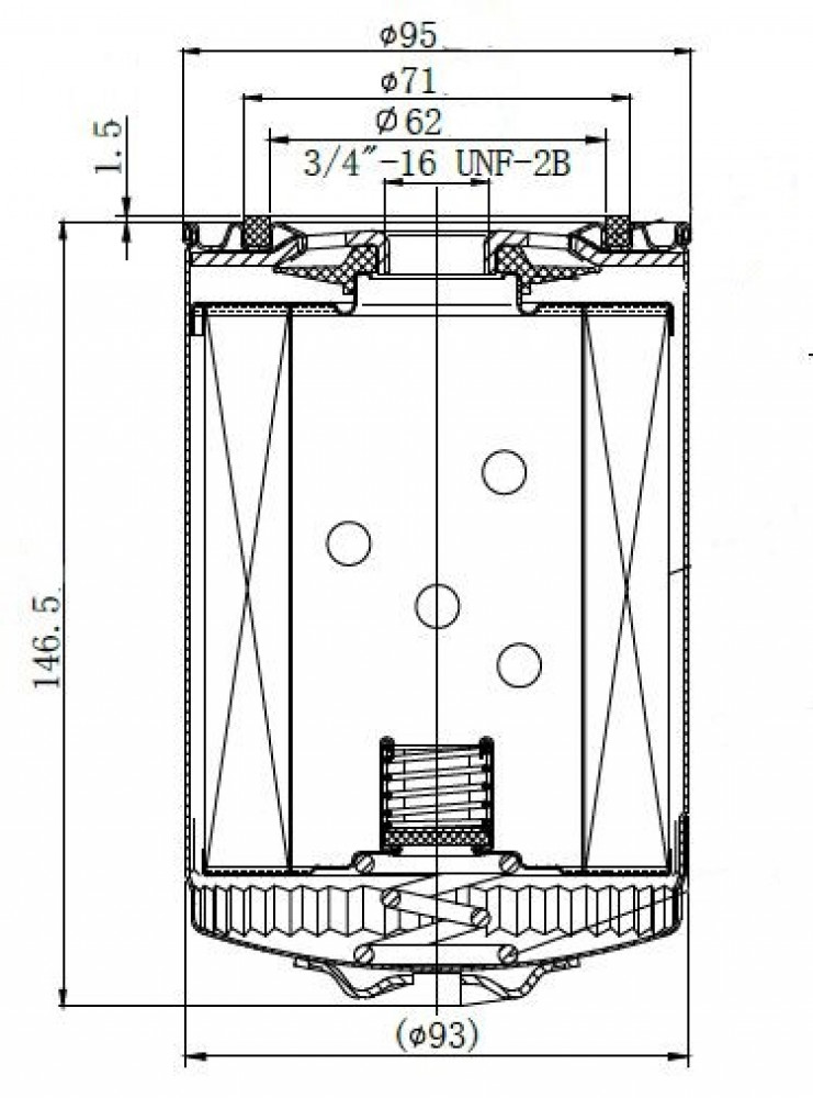 Фильтр масляный для а/м VAG 80 (94-)/A4 (95-)/A6 (94-)1.6i/1.8T/1.9D
