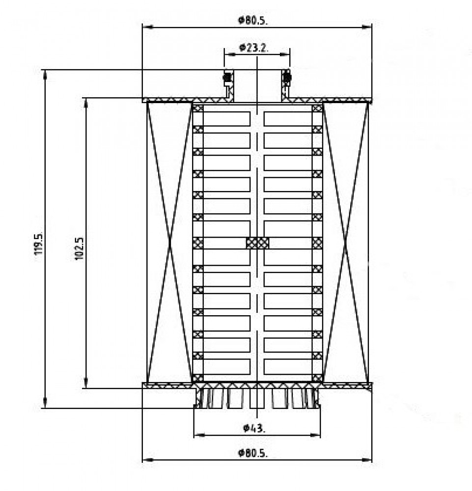 Фильтр для а/м VAG Touareg (10-) 3.6FSI (картридж) (масл.) (LOF 1827)