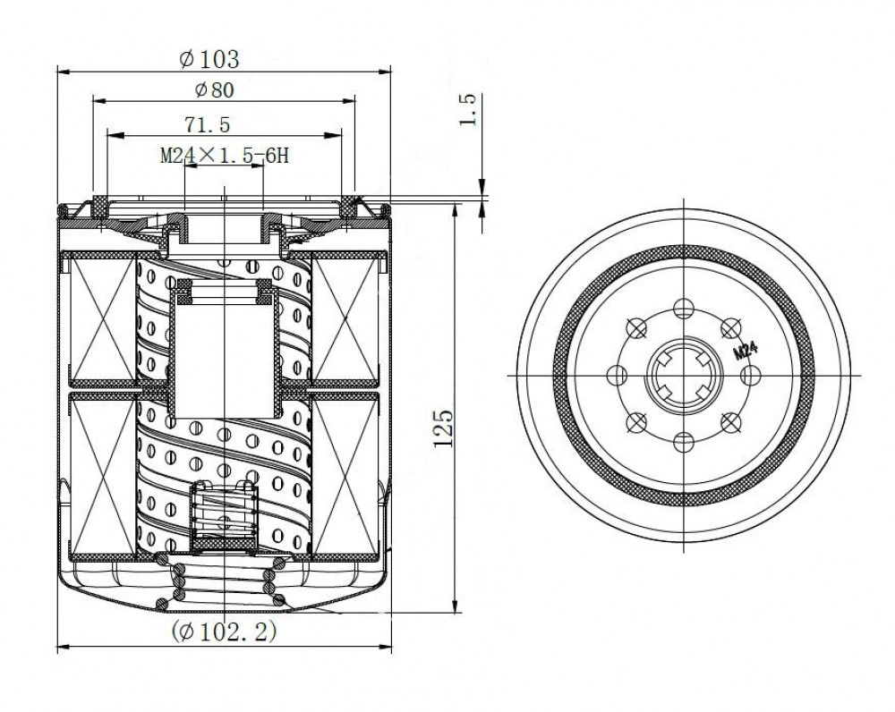Фильтр для а/м Toyota Land Cruiser 100 (98-)/90 (96-) 3.0D/4.2D (масл.) (LOF 1908)
