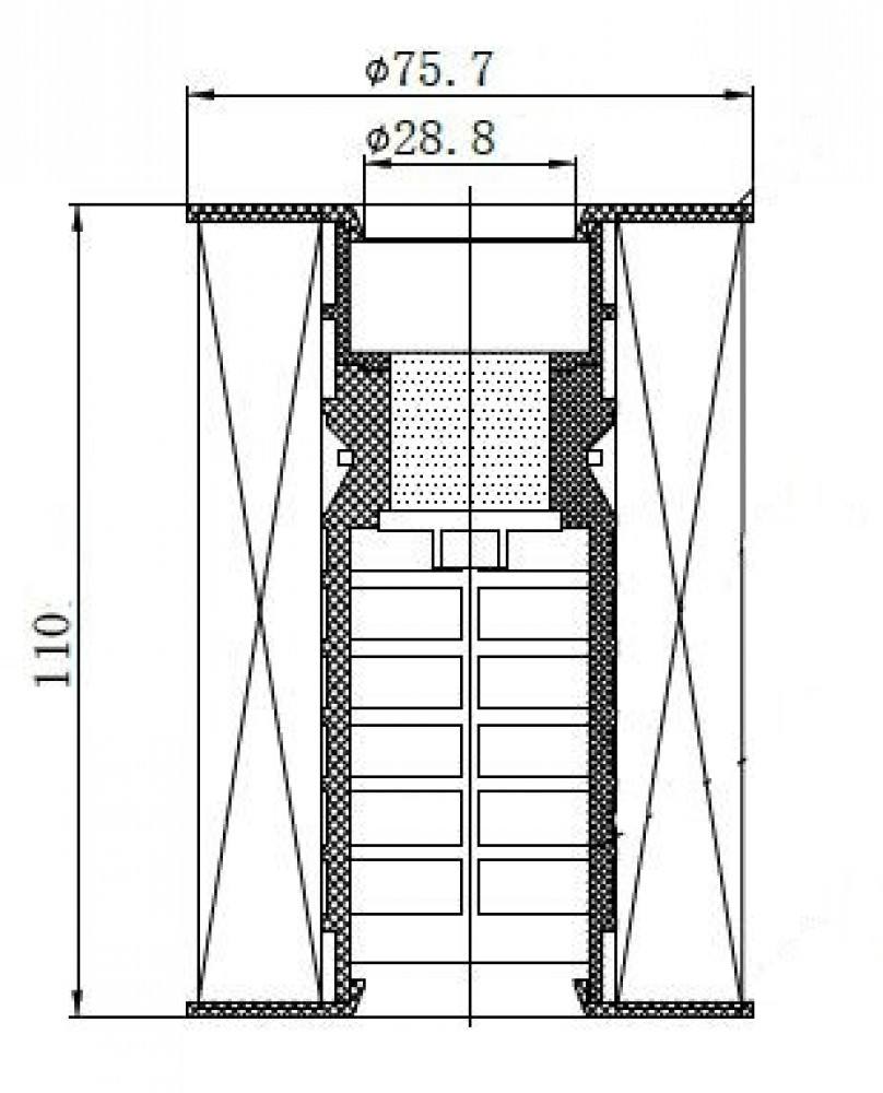 Фильтр масляный для а/м BMW 7 F01 (08-)/X5 E70 (10-)/X6 E71 (07-) 4.4T (картридж)