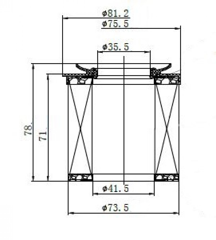 Фильтр масляный для а/м BMW 5 F10 (09-)/X1 E84 (09-)/X3 F25 (09-) 2.0T/3.0T (картридж)