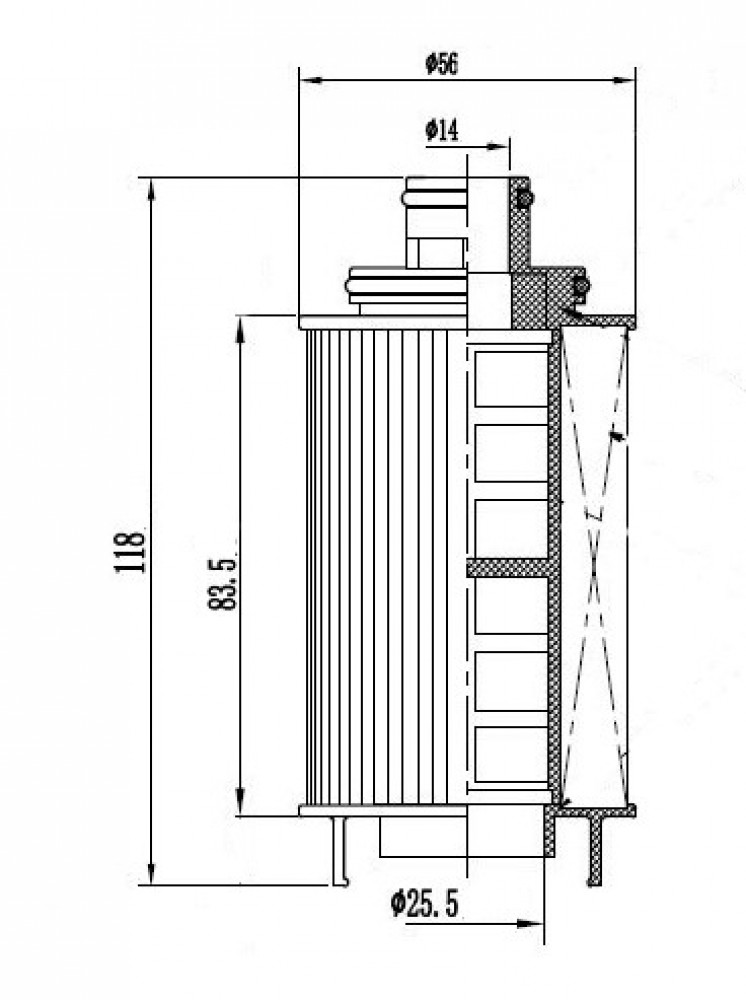 Фильтр масляный для а/м Chery Tiggo FL (13-) 1.8i/2.0i